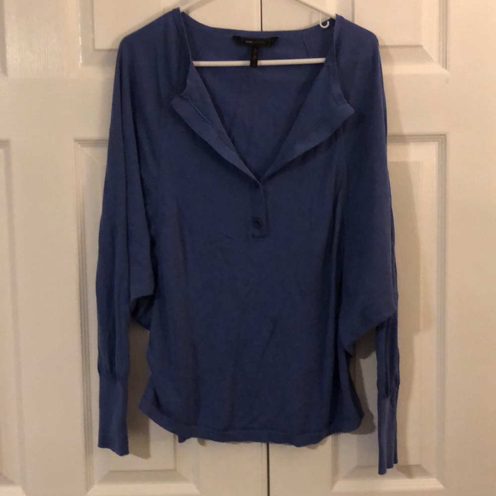 BCBG Periwinkle loose fitting Henley